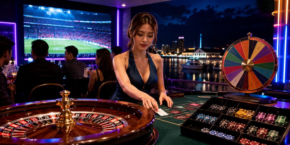 Mesin slot dengan penyedia studio global di satu lobby